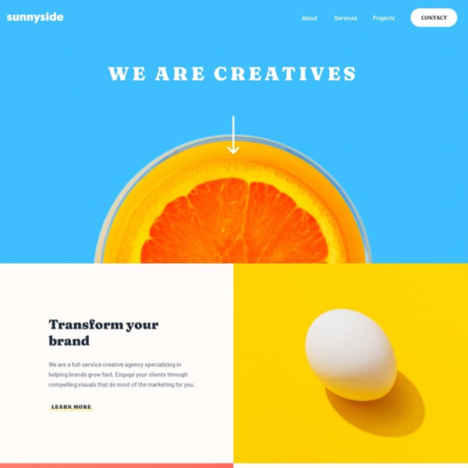 SunnySide Landing Page